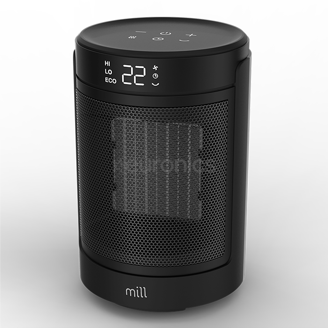 Mill, 1500 W, black - Ceramic fan heater