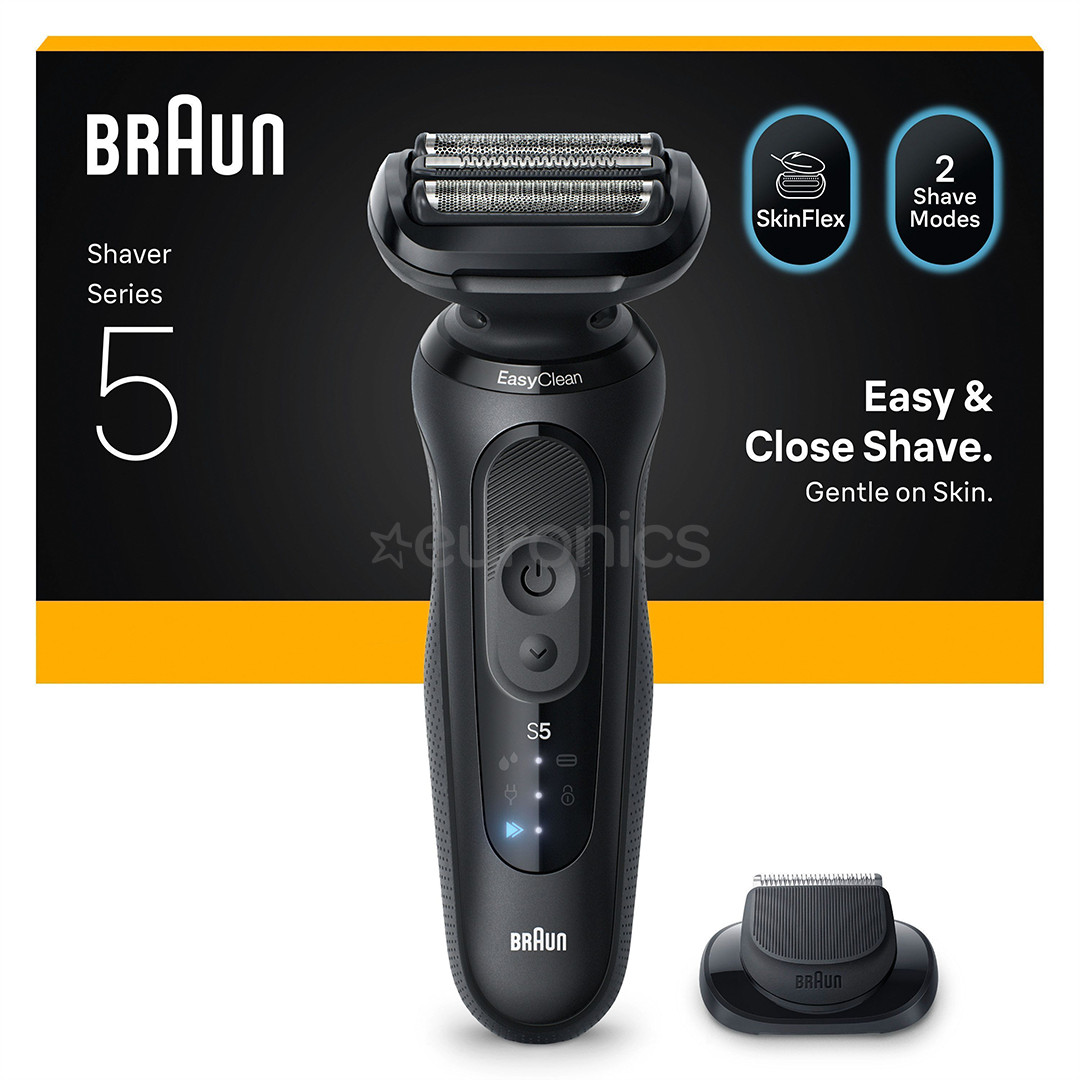Braun Series 5, Wet & Dry, melna - Skuveklis