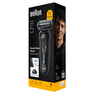 Braun Series 5, Wet & Dry, melna - Skuveklis