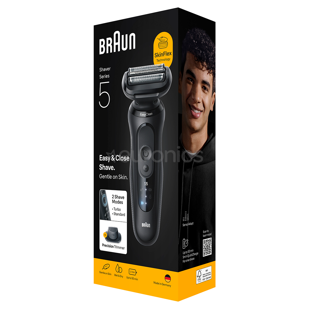 Braun Series 5, Wet & Dry, черный - Бритва