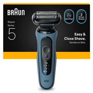 Braun Series 5, Wet & Dry, синий - Бритва 52-A1000S