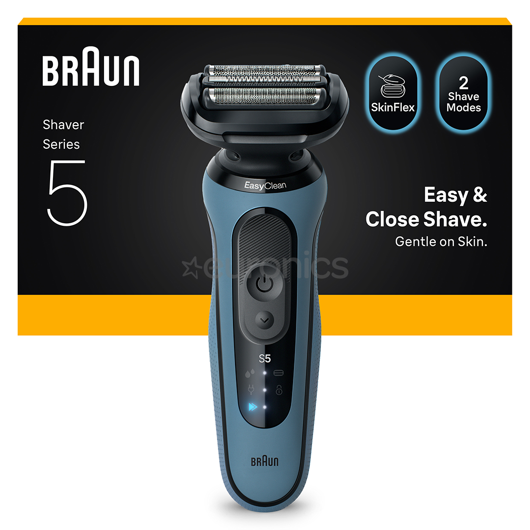 Braun Series 5, Wet & Dry, синий - Бритва