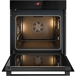 Asko, 71 L, pyrolytic cleaning, black - Built-in oven