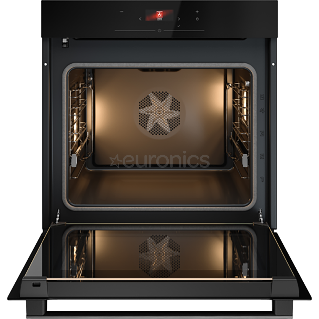 Asko, 71 L, pyrolytic cleaning, black - Built-in oven