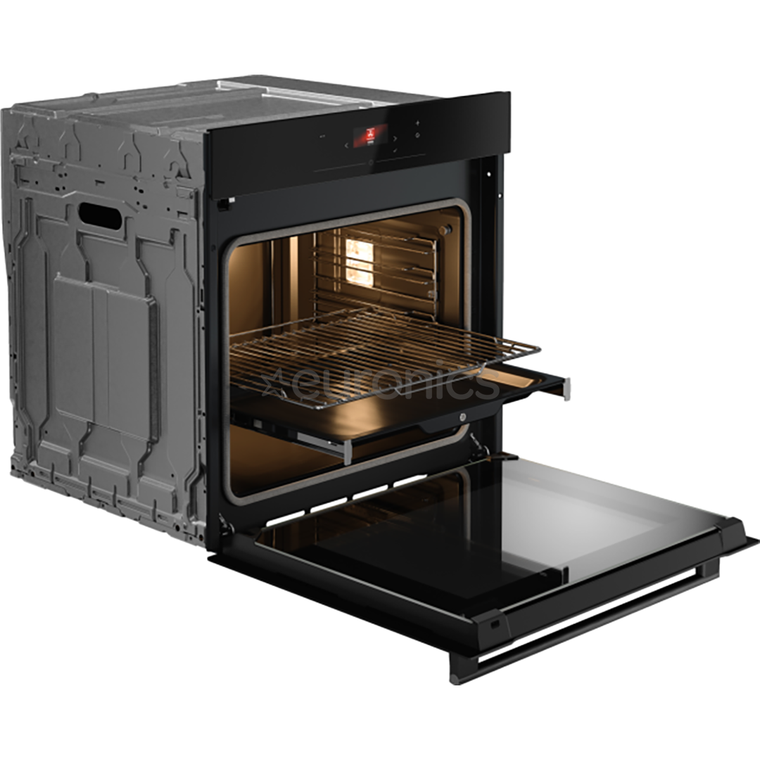 Asko, 71 L, pyrolytic cleaning, black - Built-in oven