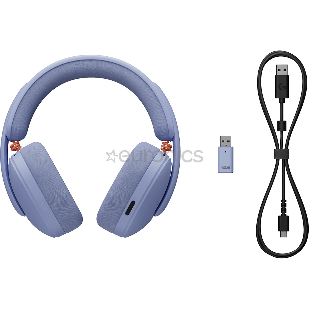 Logitech G325 LIGHTSPEED Wireless Gaming Headset, violeta - Bezvadu austiņas ar mikrofonu