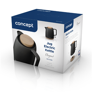 Concept, 1200 W, 1 L, black - Kettle