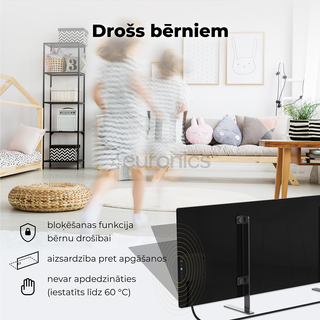 Aeno, 700 W, black - Premium Eco Smart heater