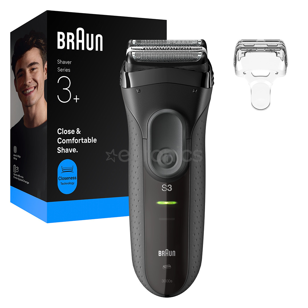 Braun Series 3+, pelēka - Skuveklis