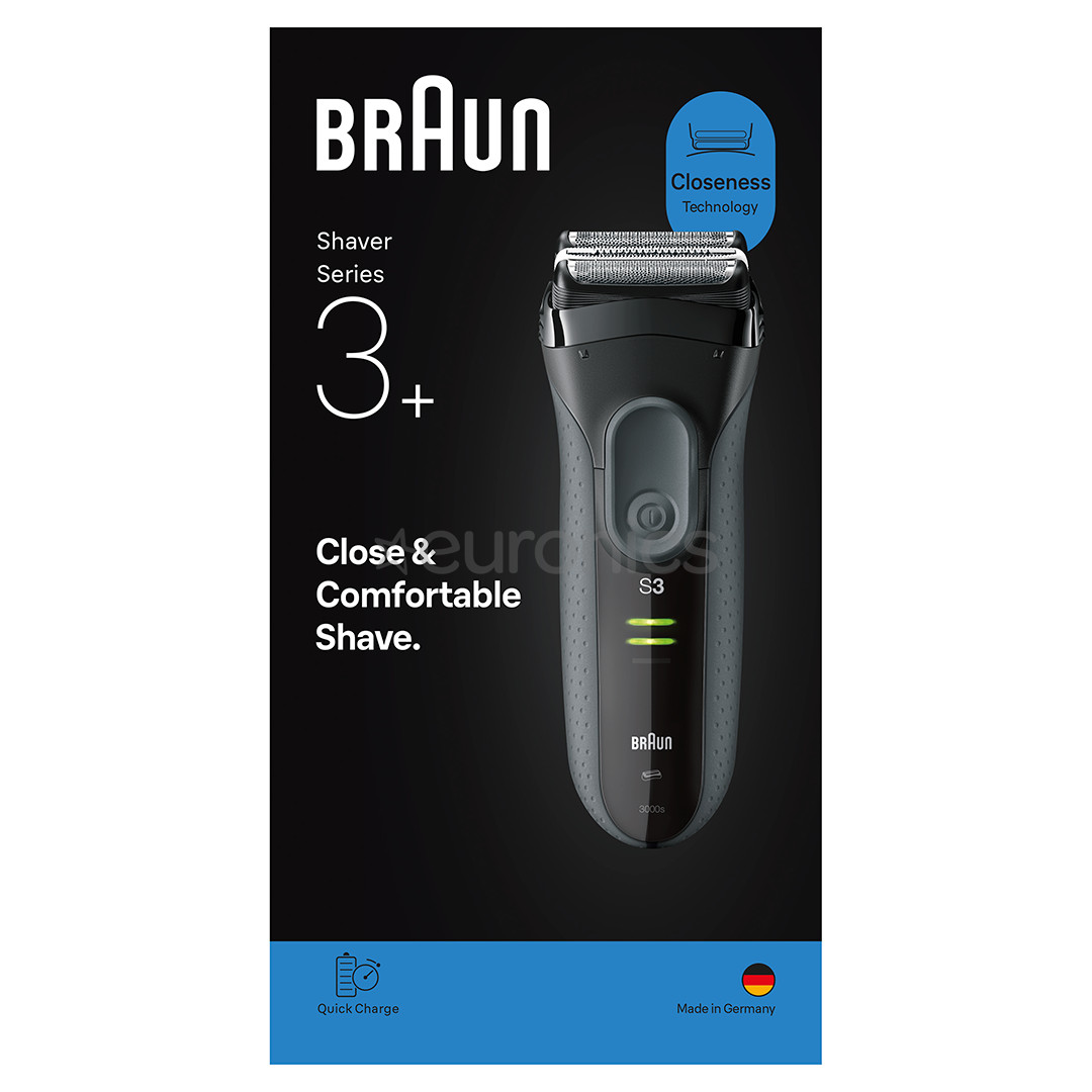 Braun Series 3+, pelēka - Skuveklis