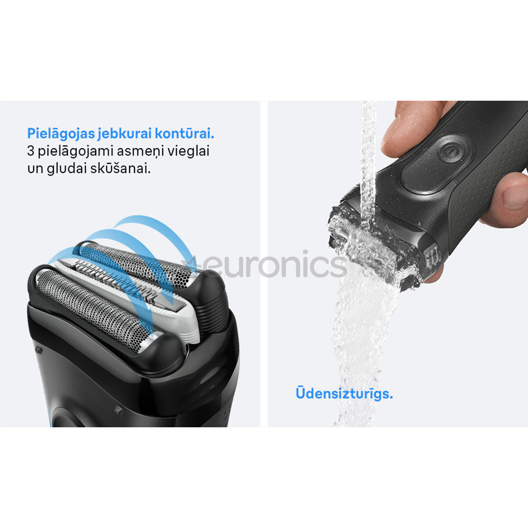 Braun Series 3+, pelēka - Skuveklis