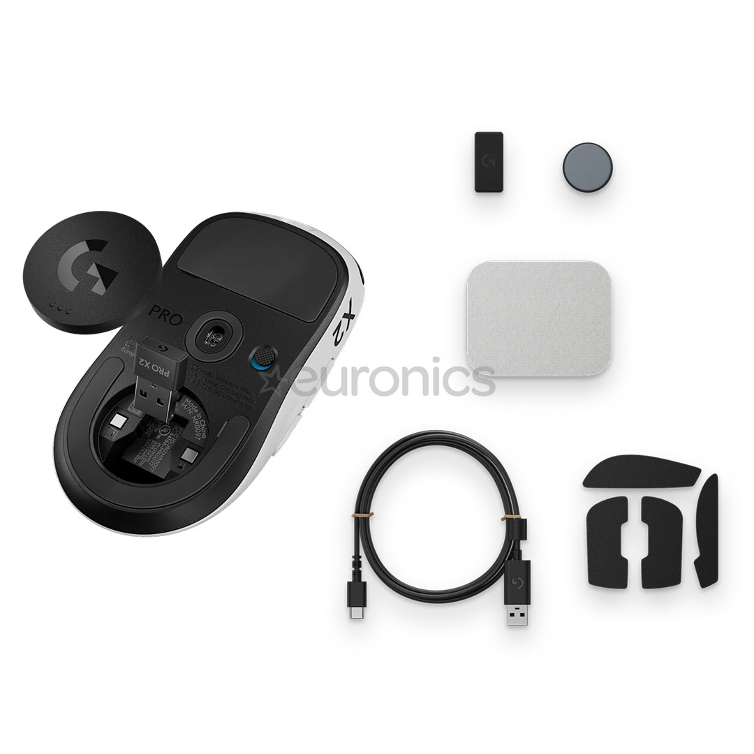 Logitech Pro X2 Superstrike, черный - Беспроводная мышь