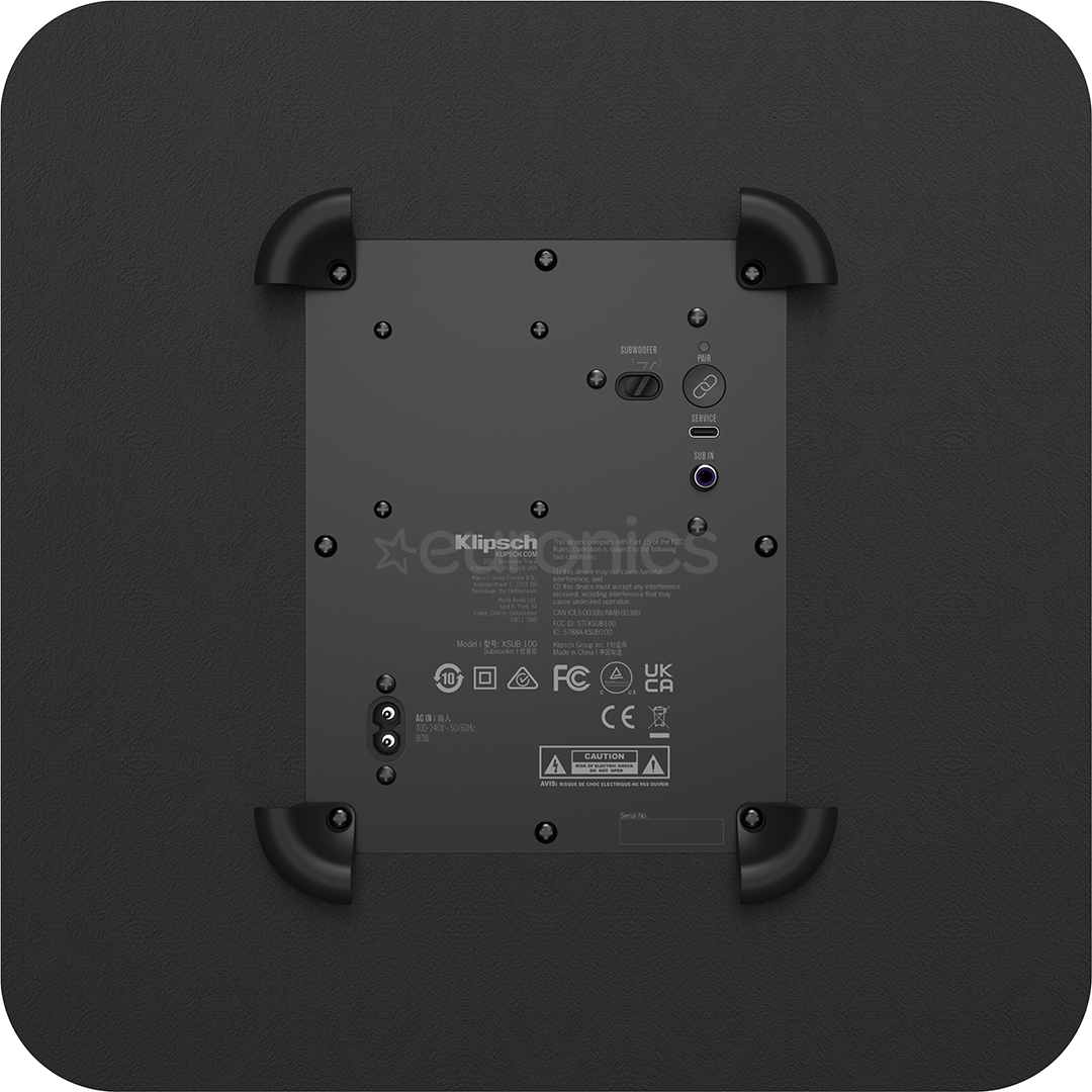 Klipsch Flexus Sub 100, черный - Сабвуфер