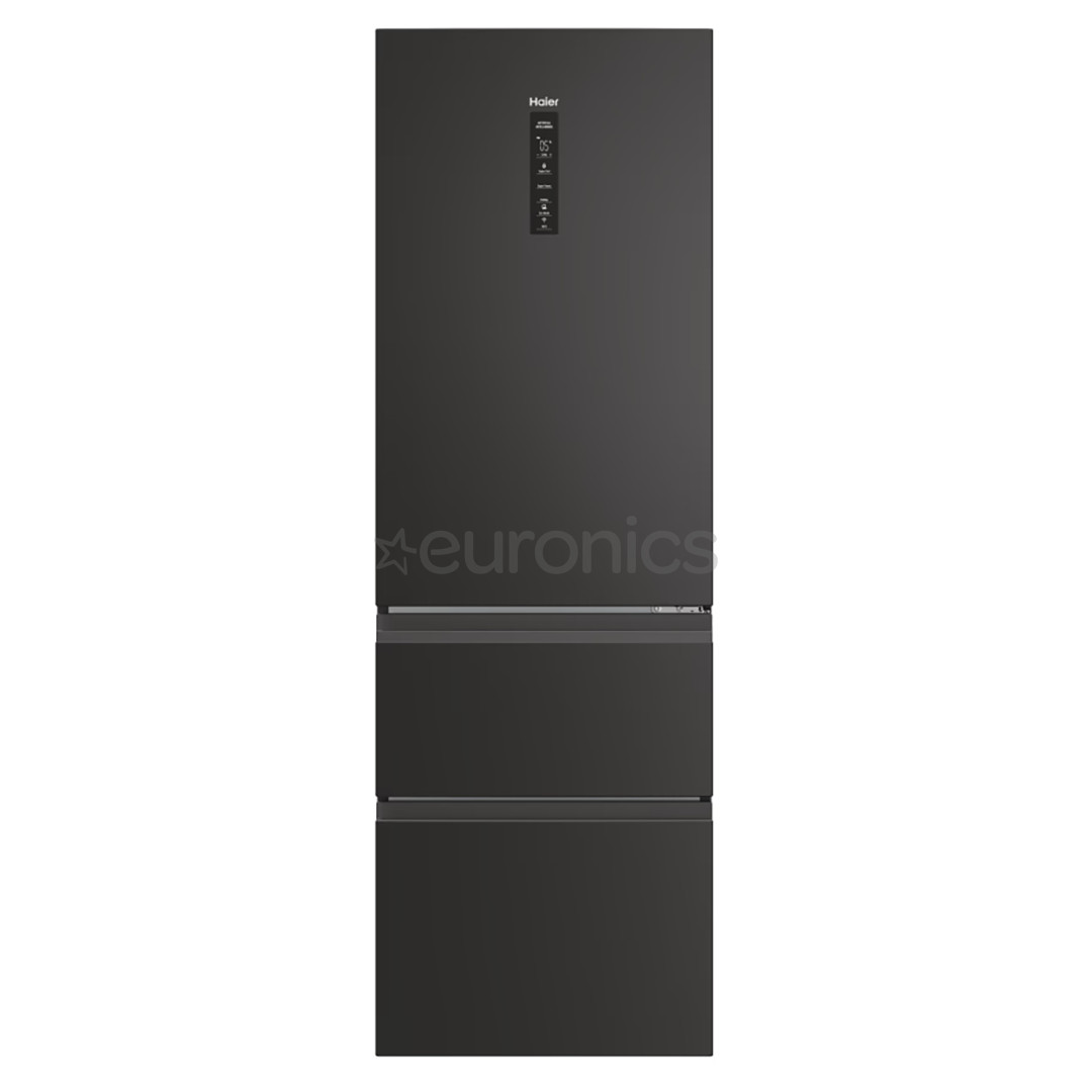 Haier 3D 60 Series 5, Total No Frost, 360 L, augstums 185 cm, melna - Ledusskapis HTW5618DNPT