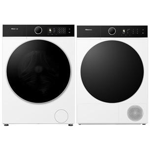 Hisense, 8 kg + 8 kg - Veļas mazgājamā mašīna + veļas žāvētājs WF5I8043BWF+DH5I804B