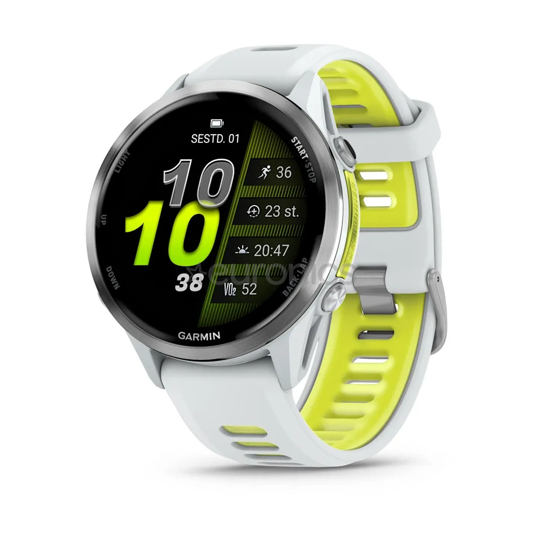 Garmin Forerunner 970, white/yellow - Sports watch