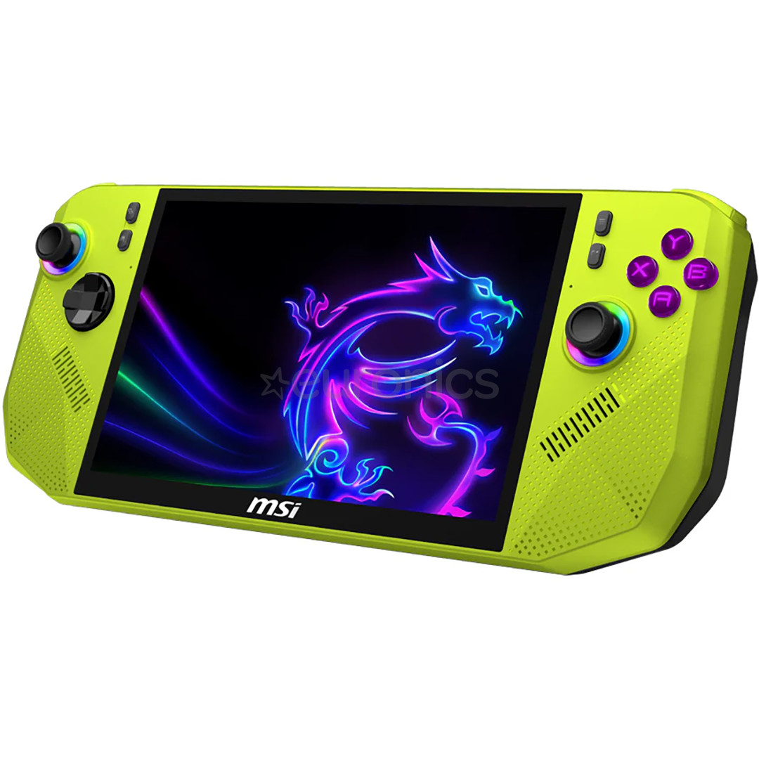 MSI Claw A8 BZ2EM, 8'', 120 Гц, FHD+, Z2 Extreme, 24 ГБ, 1 ТБ, зеленый - Карманный компьютер