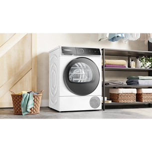 Bosch, Series 8, 9 kg, dziļums 61.3 cm, balta - Veļas žāvētājs