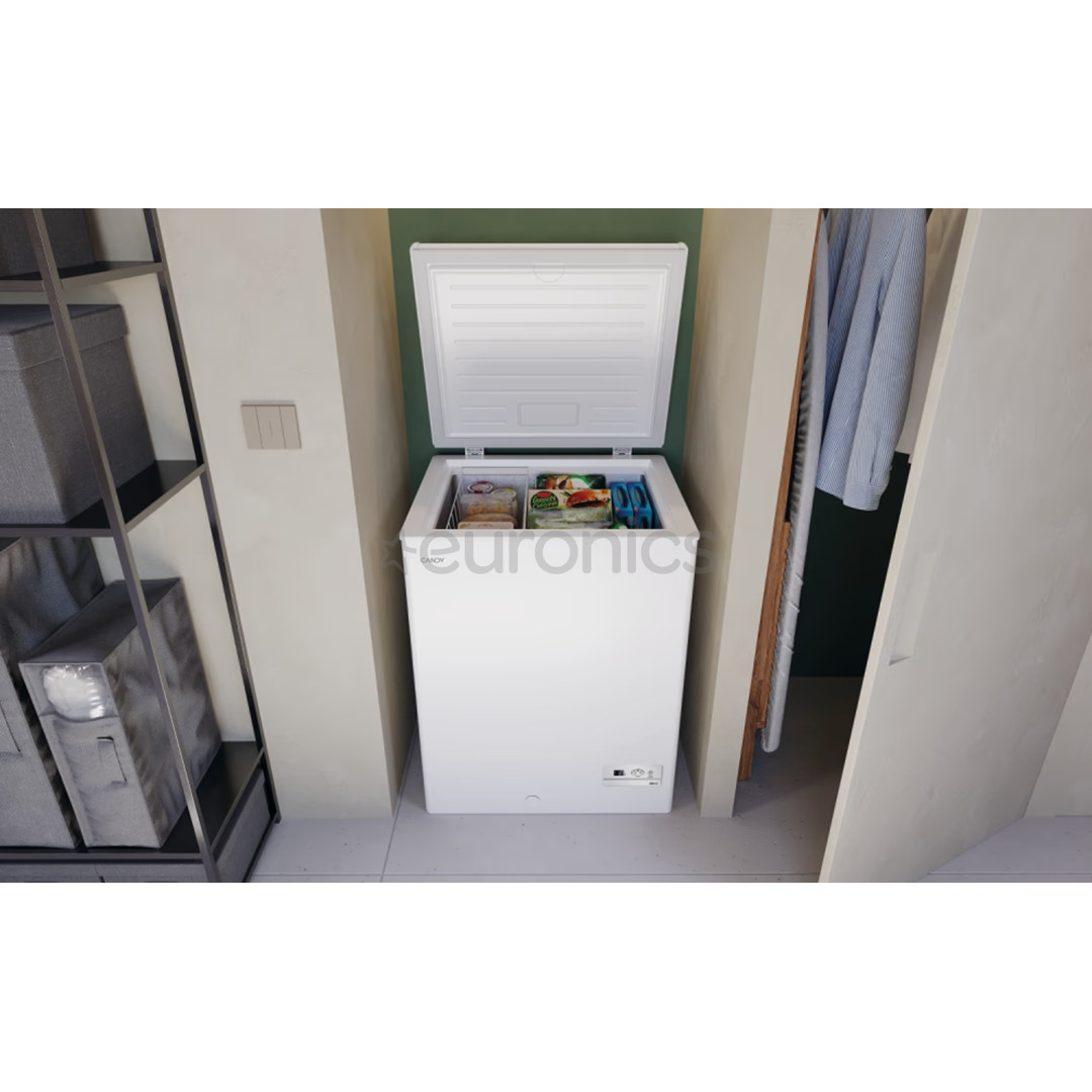 Candy Artico, 137 L, height 85 cm, white - Chest freezer