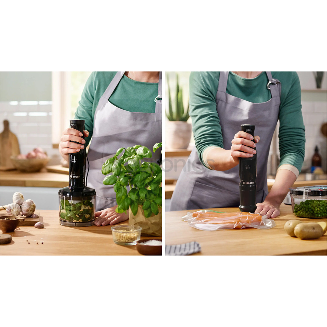 Bosch ErgoMaster, Series 4, 1000 W, black - Hand blender