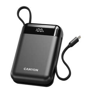 Canyon OnPower 204, 20000 mAh, melna - Portatīvais barošanas avots