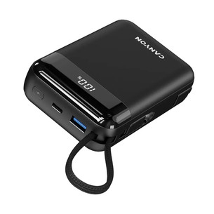 Canyon OnPower 204, 20000 mAh, melna - Portatīvais barošanas avots