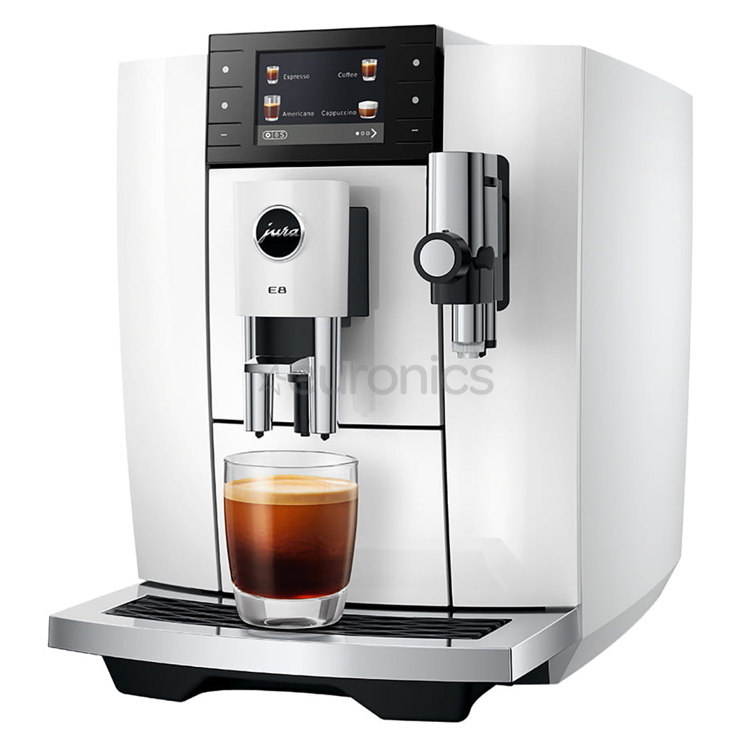 JURA E8 Piano White (ED), белый - Кофемашина