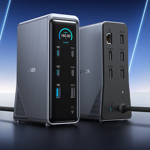 Anker Prime Dual Display, 160 Вт, черный - Док-станция для ноутбука