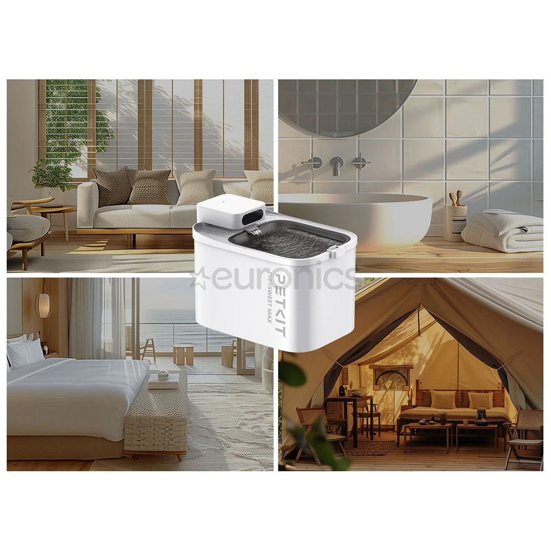 Petkit EverSweet Max, bezvadu, balta - Mājdzīvnieku dzirdinātava/strūklaka