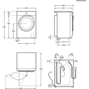 Electrolux 900 Series PerfectCare, 11 kg, dziļums 63.6 cm, 1600 apgr/min. - Veļas mazgājamā mašīna ar priekšējo ielādi