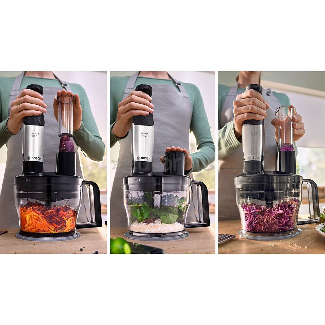 Bosch ErgoMaster, Series 6, 1000 Вт, нерж. сталь - Погружной блендер