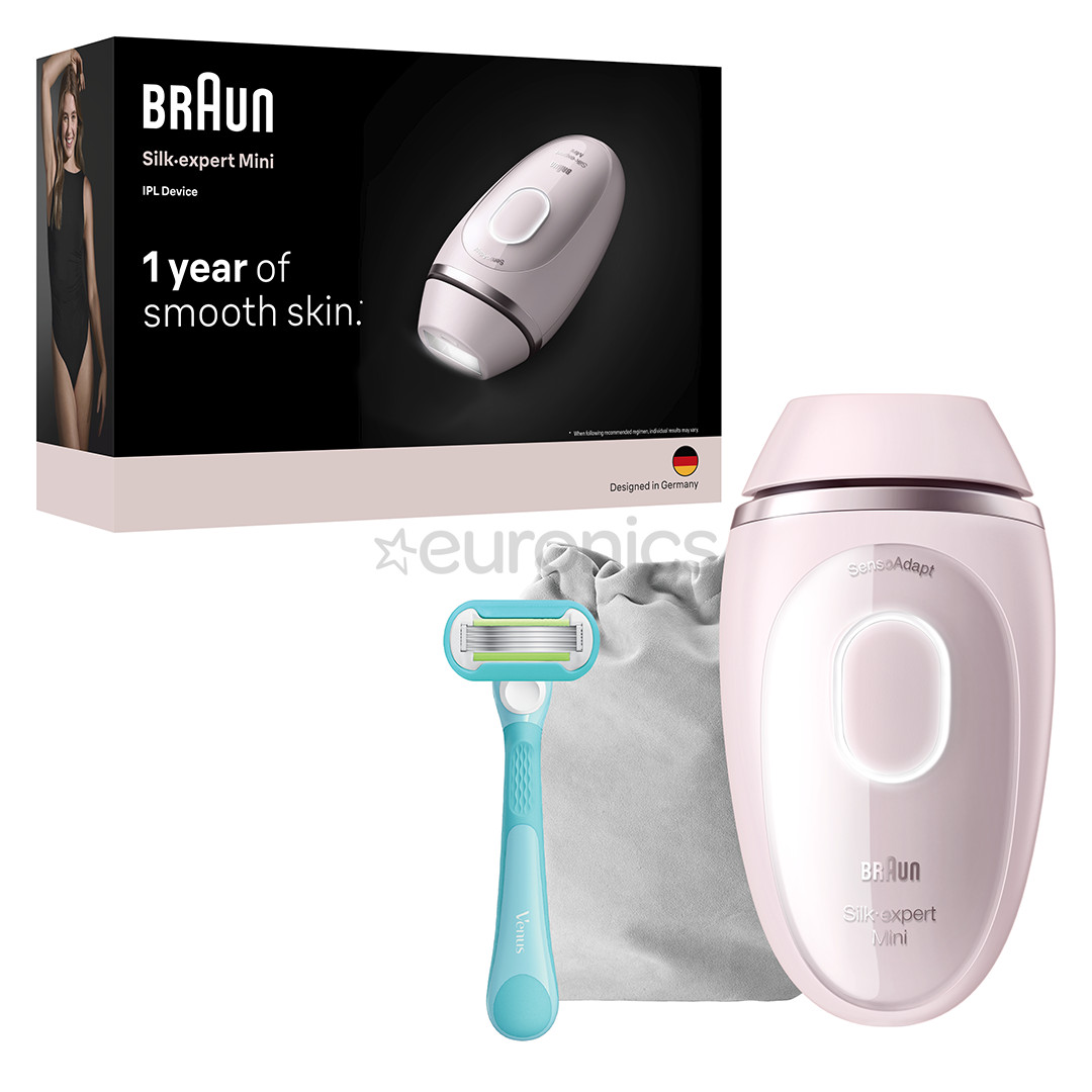 Braun Silk-expert Mini, розовый - Фотоэпилятор