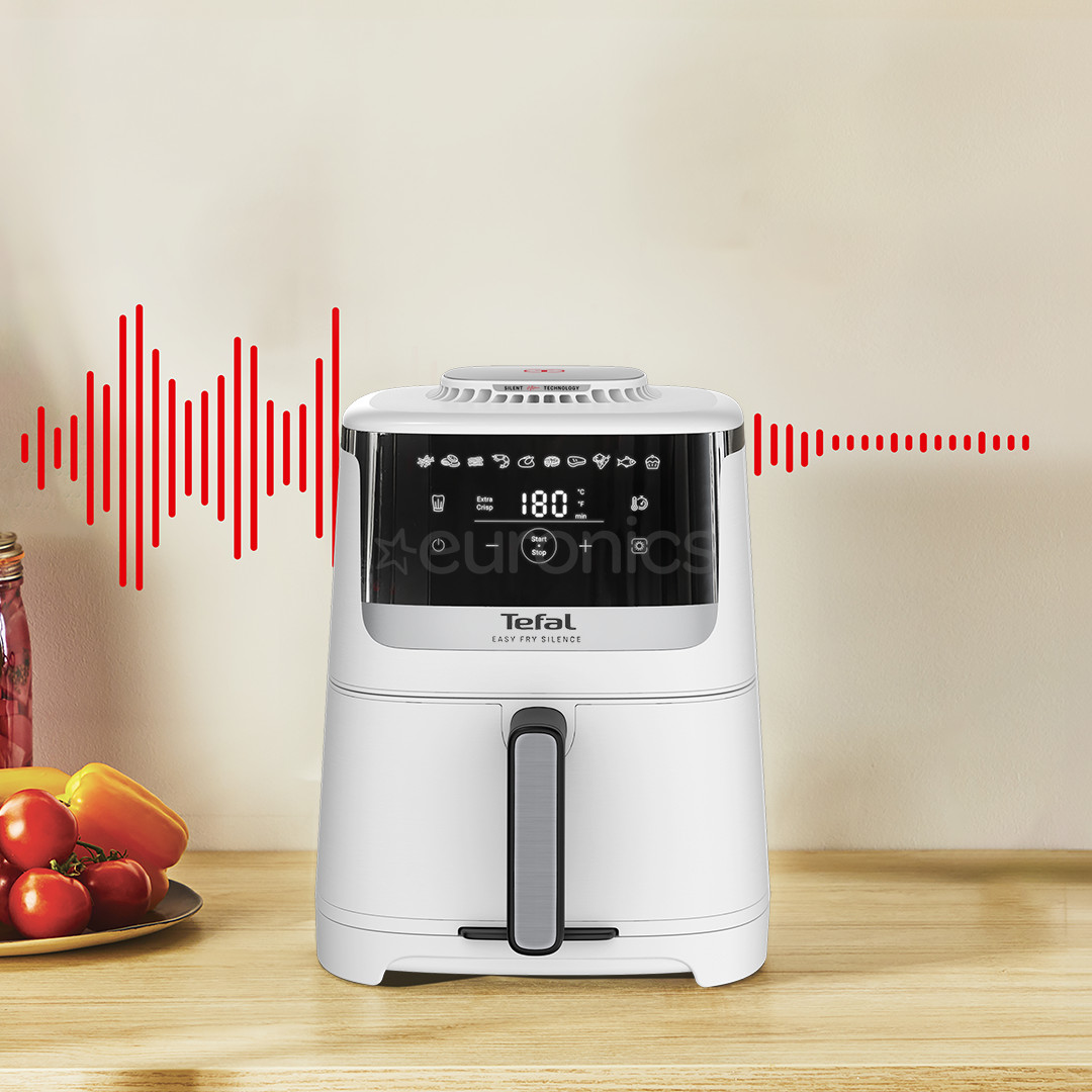 Tefal Easy Fry Silence, 1670 W, 5 L, white - Air fryer