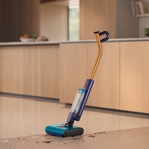 Dyson WR03 Clean + Wash Hygiene, сухая и влажная уборка, синий/медный - Беспроводной пылесос для твердых полов