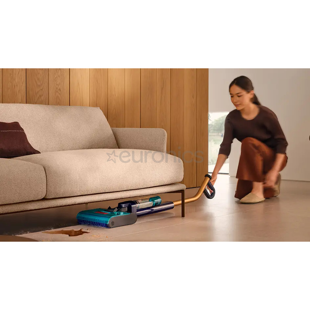 Dyson WR03 Clean + Wash Hygiene, сухая и влажная уборка, синий/медный - Беспроводной пылесос для твердых полов