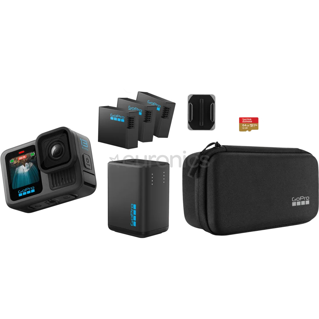 GoPro Hero13 Black Extended Power Bundle,, черный - Экшн-камера