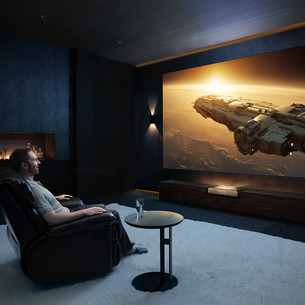 Hisense 120L9QD, 120", лазерный, черный/коричневый - Проектор