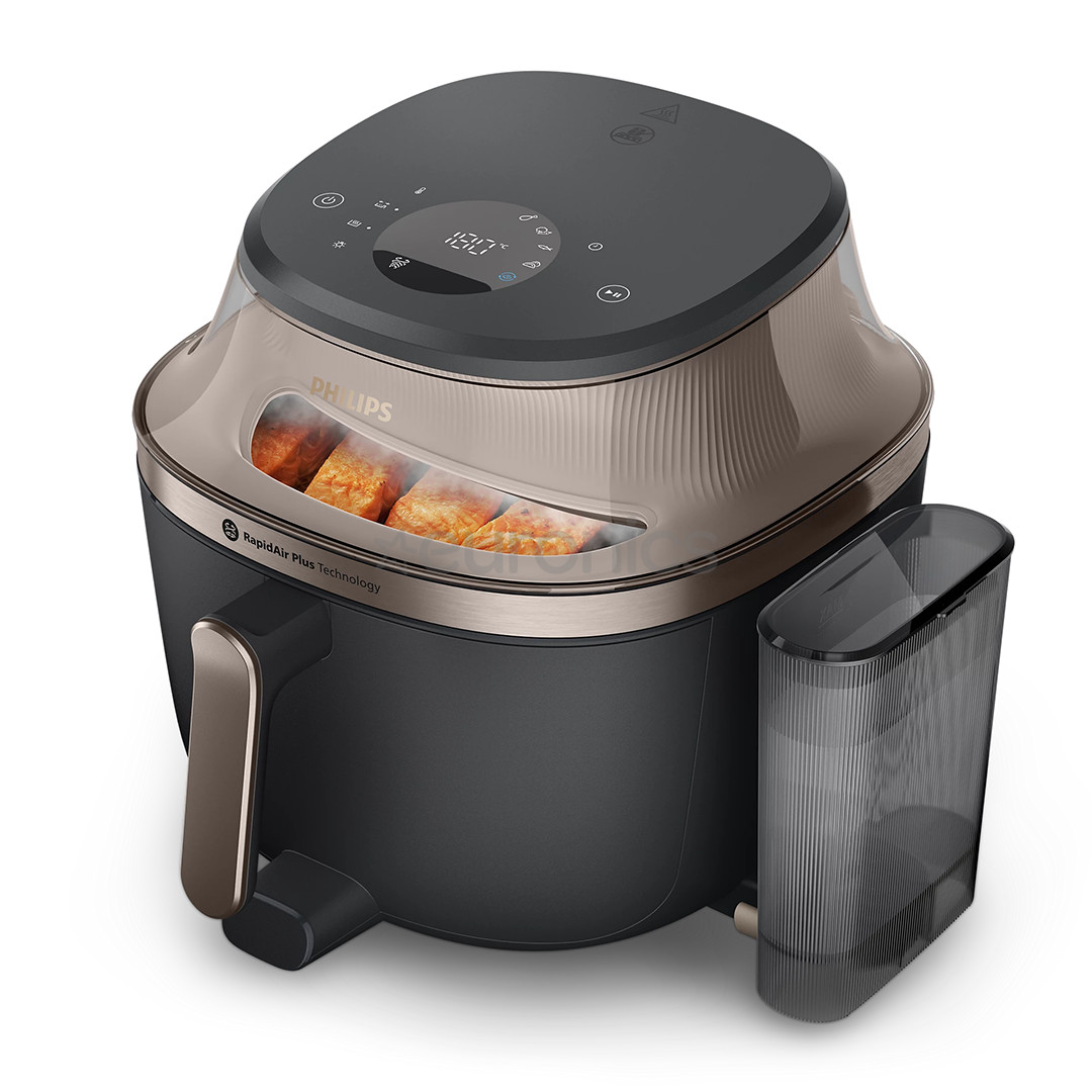 Philips 5000 Series, 7.2 L, 2000 W, steam function, gold/black - Airfryer