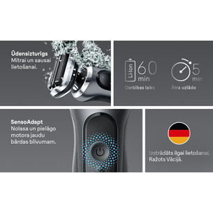 Braun, series 7, Wet & Dry, grey - Shaver
