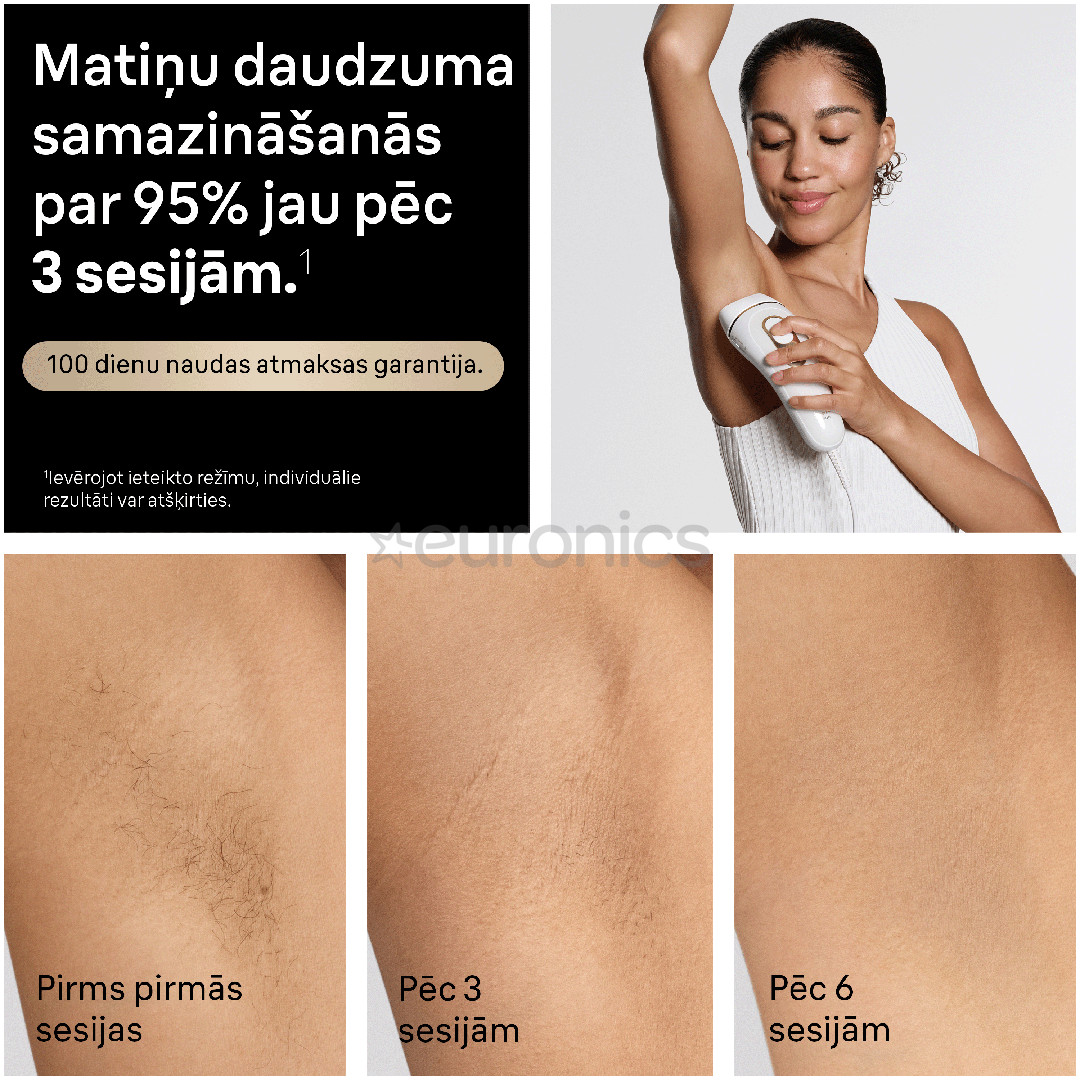 Braun Silk-expert Pro 5, white/golden - IPL Hair removal device