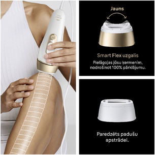 Braun Silk-expert Pro 5, white/golden - IPL Hair removal device