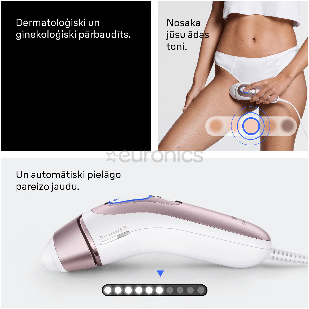 Braun Skin i·expert, white/pink - IPL hair removal
