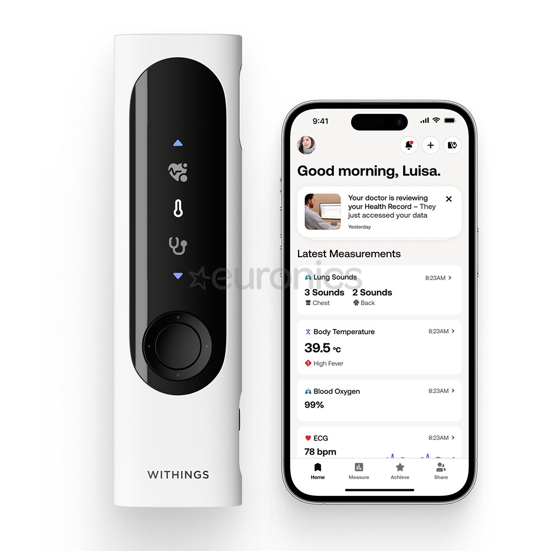 BeamO 4-in-1 MultiScan™, balta/melna - Veselības uzraudzības ierīce