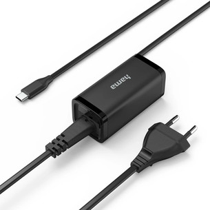 Hama Universal USB-C Notebook Power Supply, 45 Вт, черный - Зарядное устройство