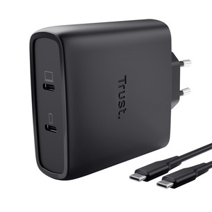 Trust Maxo, 100 W, USB-C, melna - Lādētājs 25527