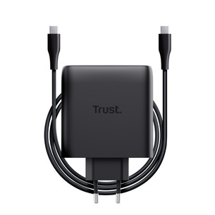 Trust Maxo, 100 W, USB-C, melna - Lādētājs
