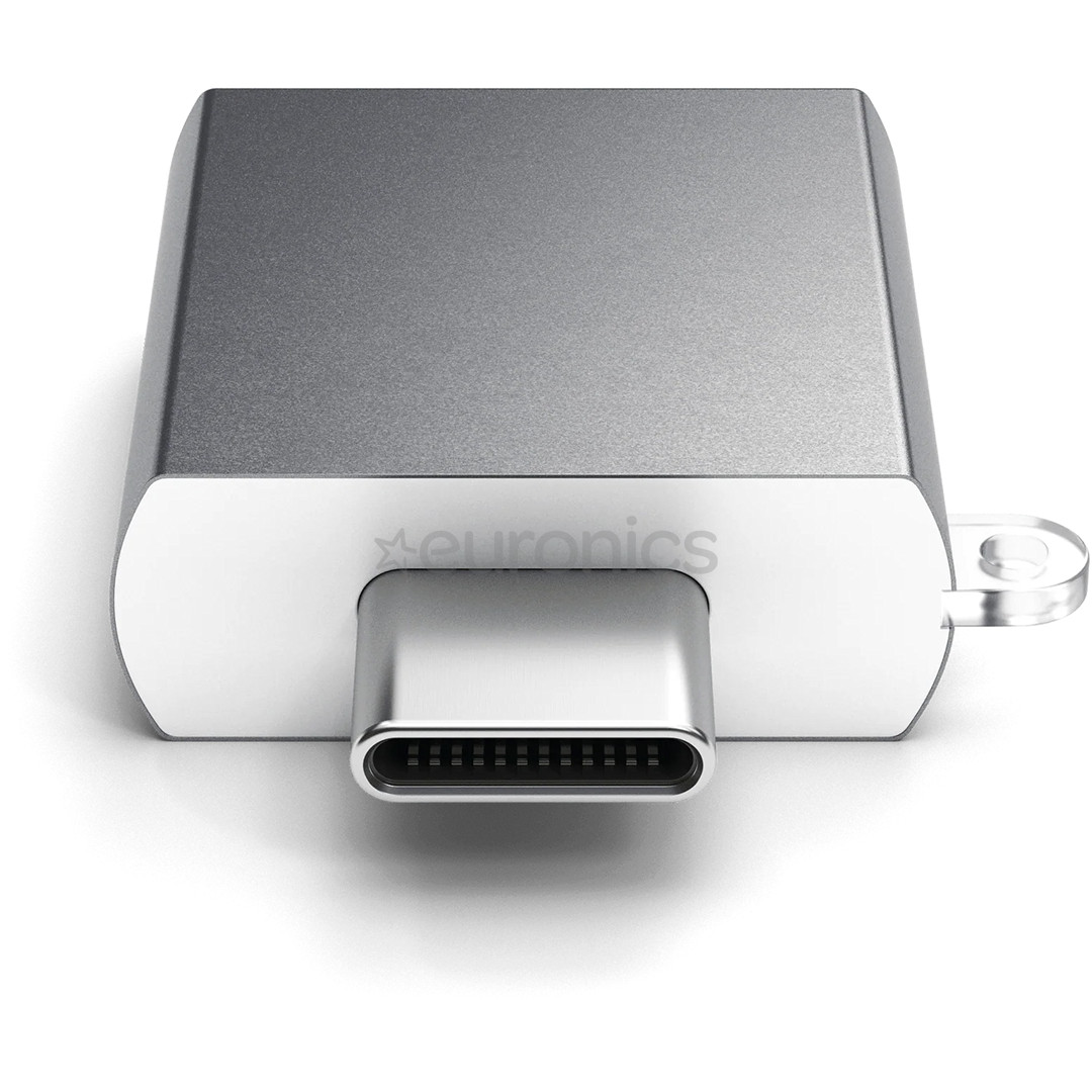 Satechi USB adapter, USB-C Plug - USB-A Socket, space gray - Adapter