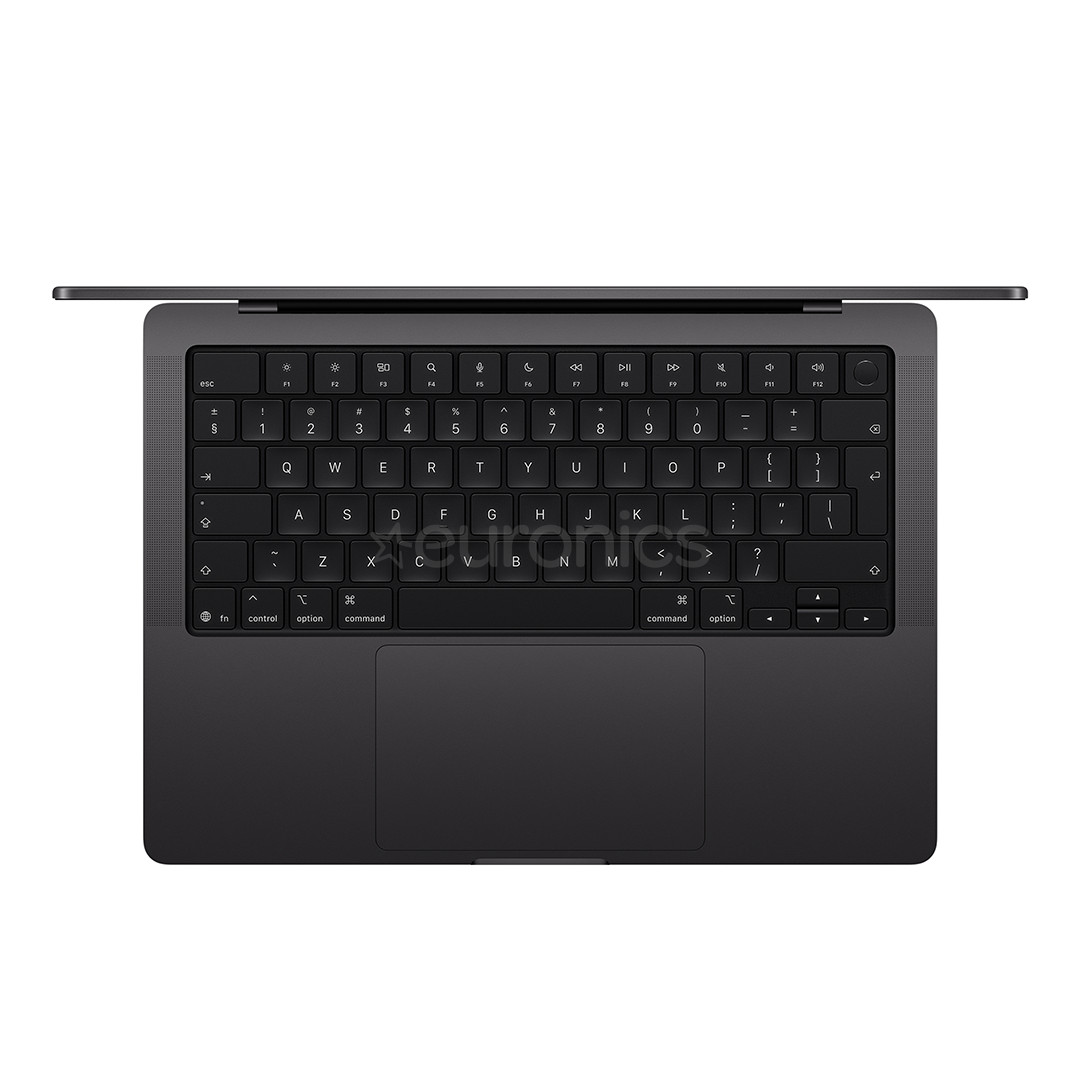 Apple MacBook Pro 14 (2025) M5, 10C/10C, 24 GB, 1 TB, RUS, melna - Portatīvais dators
