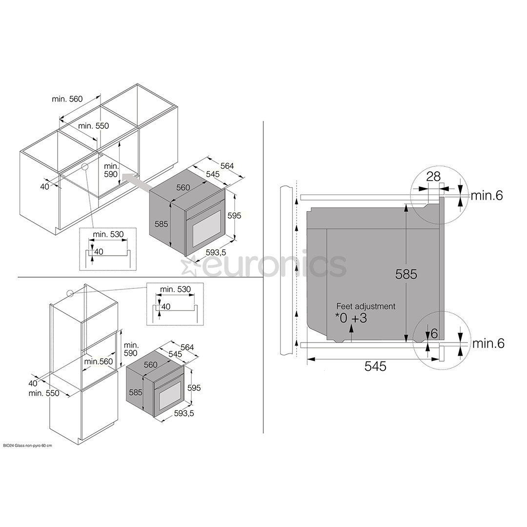 Asko, 71 L, melna - Iebūvējama tvaika cepeškrāsns