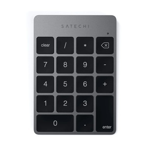 Satechi Aluminum Slim Bluetooth Keypad, pelēka - Bezvadu tastatūra ST-KSALKPM
